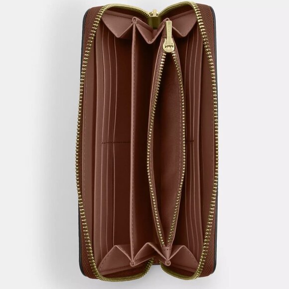 ❤️🐶 Coach X Peanuts Long Zip Around Wallet In Signature Canvas With Patches - Picture 4 of 10